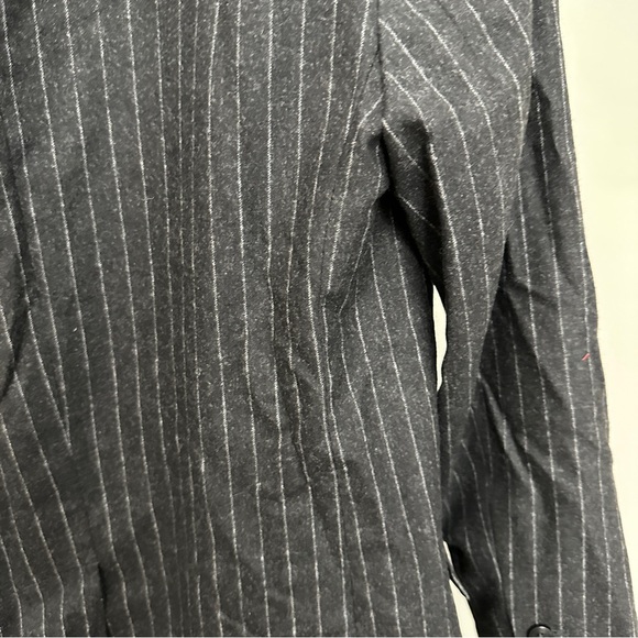 Gerard Darel Gray Striped Ewan Double Breasted Flannel Blazer Jacket 36 nwt - Picture 6 of 6